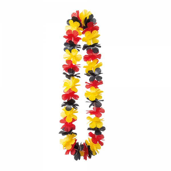 Blumenkette schwarz-rot-gelb
