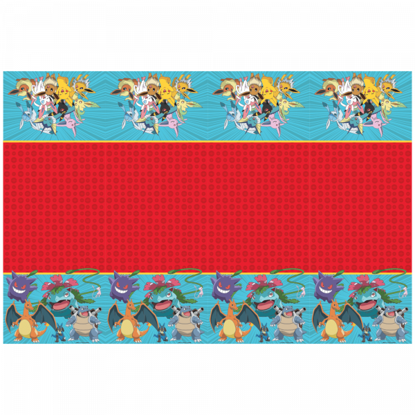 Plastik-Tischdecke 120x180cm - Pokemon