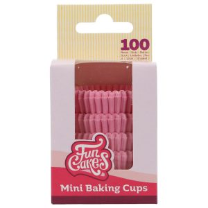 10000_F84515 FunCakes Mini Baking Cups Light Pink pk/100