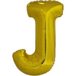 Folienballon SuperShape Buchstabe J Gold, 84cm x 58 cm
