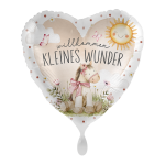 Folienballon "willkommen KLEINES WUNDER" 43cm