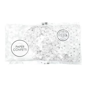 Konfetti Papier 100 Gramm Baby weiß