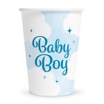 8 Pappbecher 210 ml FSC – Baby Boy