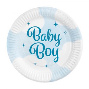 8 Pappteller FSC – Baby Boy