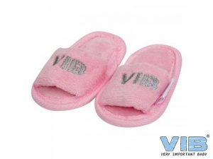 57ad82a523b00 Baby Slipper VIB Rosa+Silber