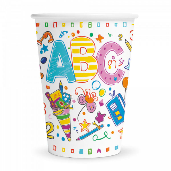 8 Papierbecher ABC 210 ml FSC