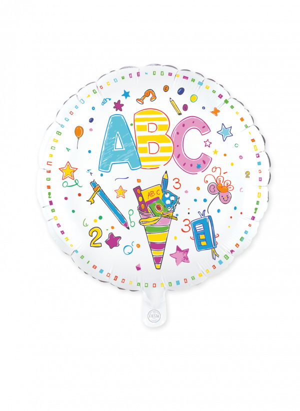 Folienballon ABC rund 46cm
