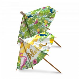 6 Sonnenschirm Picks XL 18 cm – Aloha