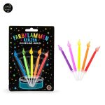 955531_b BIRTHDAY FUN Farbflammen-Kerzen 5er-Set