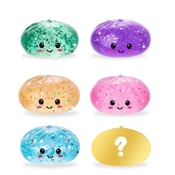 969934_b Dumpling Glitzer- Maltose Ø 6cm, 6-fach sortiert