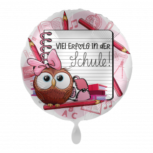 Folienballon "Viel Erfolg in der Schule Mädchen" 43cm