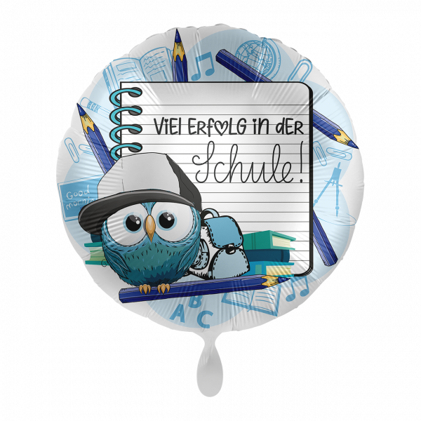 Folienballon "Viel Erfolg in der Schule Junge" 43cm