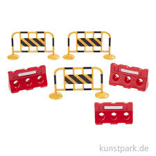 Absperrungsset, 5,5x3cm, 6-teilig