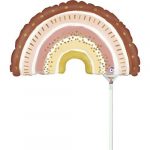 Mini Shape  boho rainbow  Folienballon,ca.20cm luftgefüllt