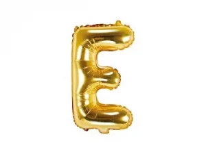 Air-Filled Folienballon Buchstabe "E'', 35cm, gold