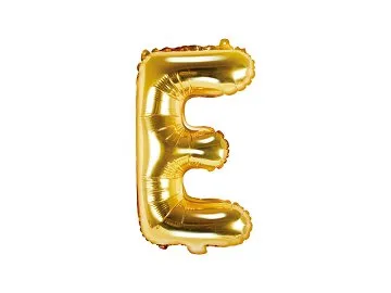 Air-Filled Folienballon Buchstabe "E'', 35cm, gold