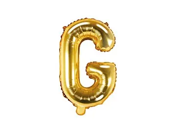 Air-Filled Folienballon Buchstabe "G'', 35cm, gold