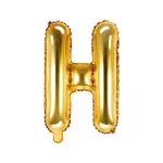 Air-Filled Folienballon Buchstabe "H'', 35cm, gold