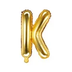 Air-Filled Folienballon Buchstabe "K'', 35cm, gold