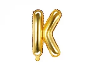 Air-Filled Folienballon Buchstabe "K'', 35cm, gold