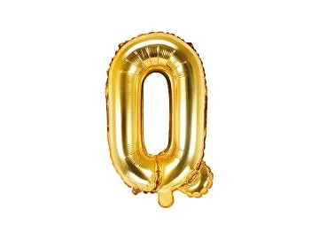 icon_FB2M-Q-019_01_S Air-Filled Folienballon Buchstabe "Q'', 35cm, gold