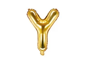 Air-Filled Folienballon Buchstabe "Y'', 35cm, gold