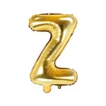 Air-Filled Folienballon Buchstabe "Z'', 35cm, gold