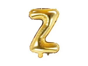 Air-Filled Folienballon Buchstabe "Z'', 35cm, gold