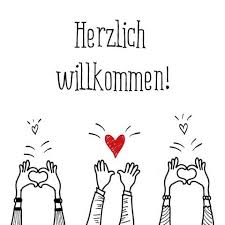 ö 20 kleine Cocktailservietten Willkommen Herz - Willkommen mit Liebe 25x25cm