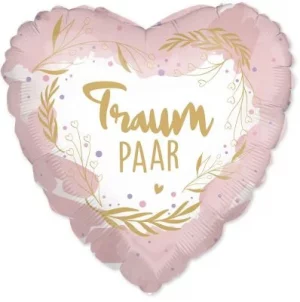 Herz Traumpaar - rose gold Maße 46cm