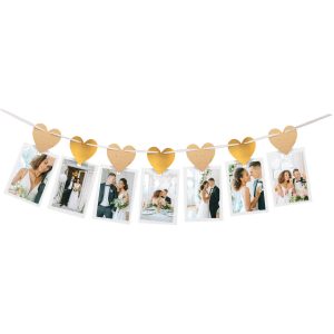 Fotogirlande Hochzeit Papier