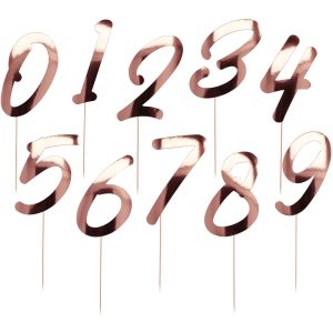 Cake Topper Rosegold 15cm - 20 Stück