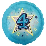 Folienballon Blaue Sterne 4
