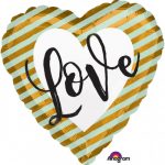 Folienballon Herz "Love" 43cm