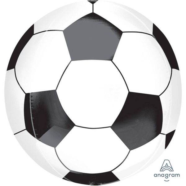 0026635306850 Folienballon Orbz® - Fußball - 38 x 40 cm