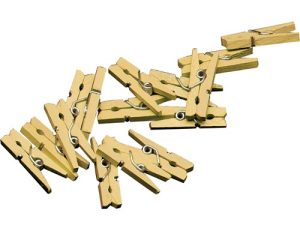21 20 Mini Wäscheklammer gold