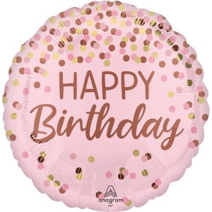 Pretty Pink Happy Birthday Folienballon 43 cm