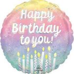 21 Folienballon "Happy Birthday to you"45cm