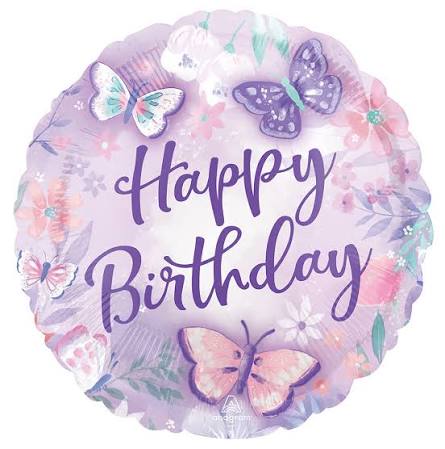 21 Folienballon "Happy Birthday"43cm