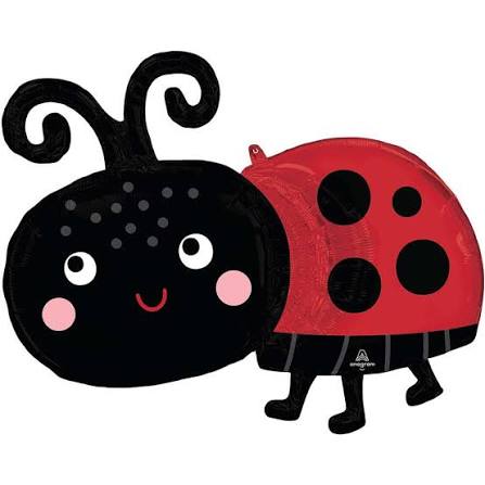 21 Folienballon Happy Ladybug 78cm