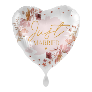 Folienballon "Just Married" - 43cm
