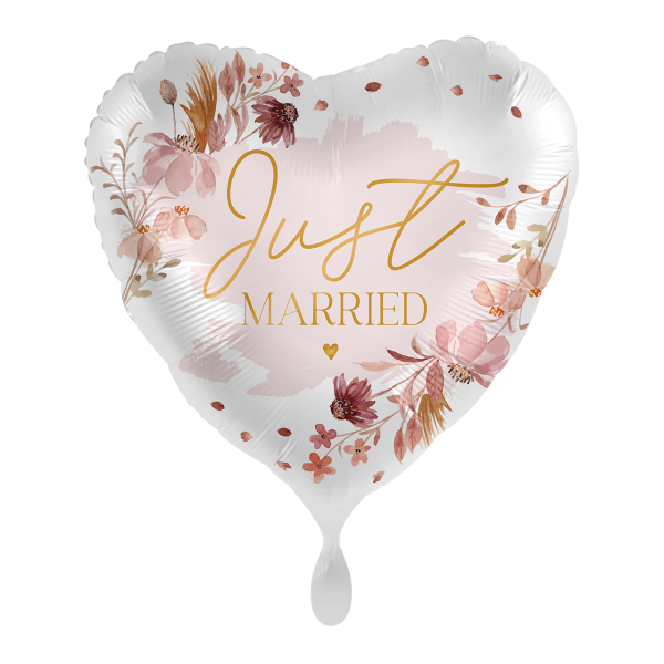 Folienballon "Just Married" - 43cm