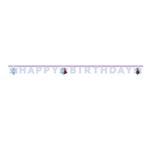 Frozen Buchstabengirlande Happy Birthday 2m