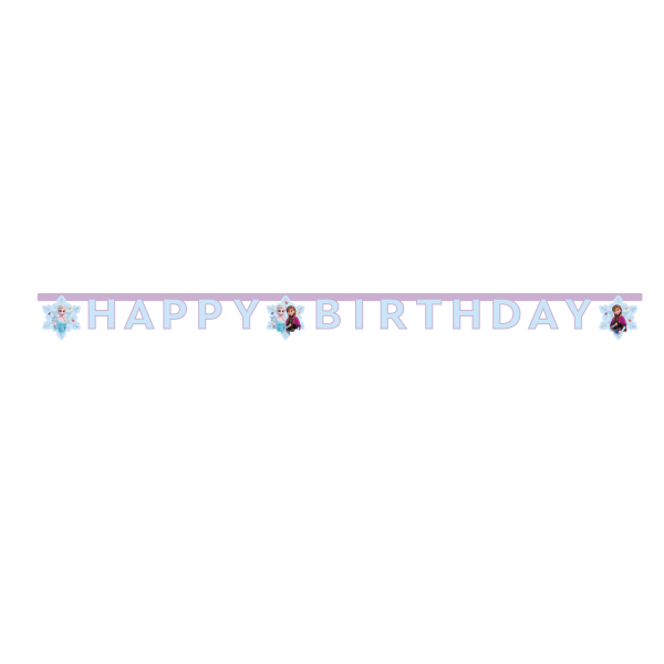 Frozen Buchstabengirlande Happy Birthday 2m