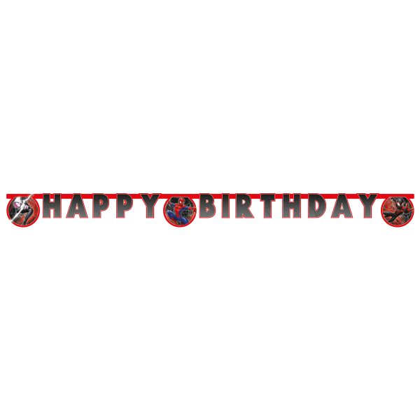 Banner Happy Birthday  Spider-Man 2m