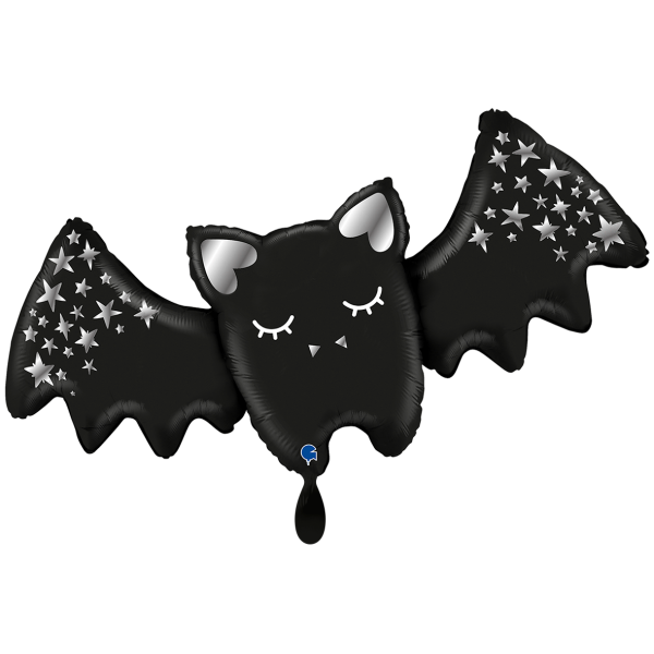 Folienballon Sparkling Bat/ Fledermaus 109cm