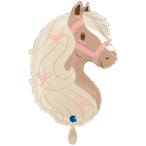 G72247-P Folienballon Boho Pony Head 58cm