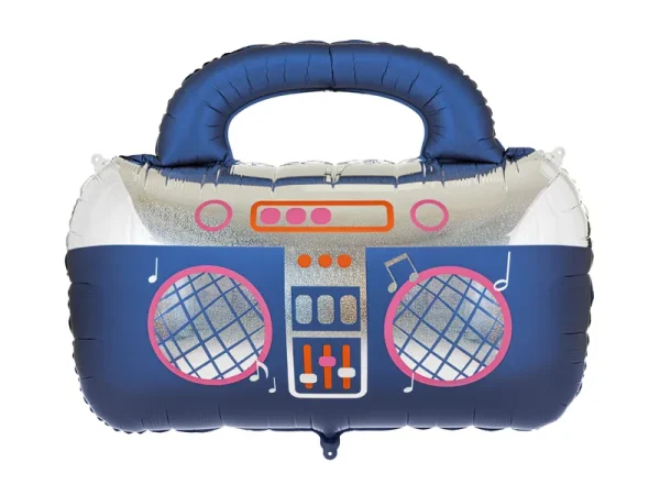 big_FB450_01_S Folienballon Boombox, 98x70.5 cm, dunkelblau