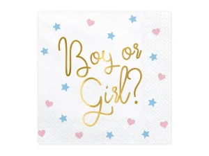 Servietten - Boy or Girl?, 33x33cm