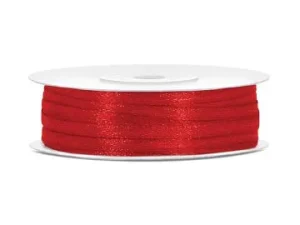 Geschenkband / Satinband - rot 3mm/50m
